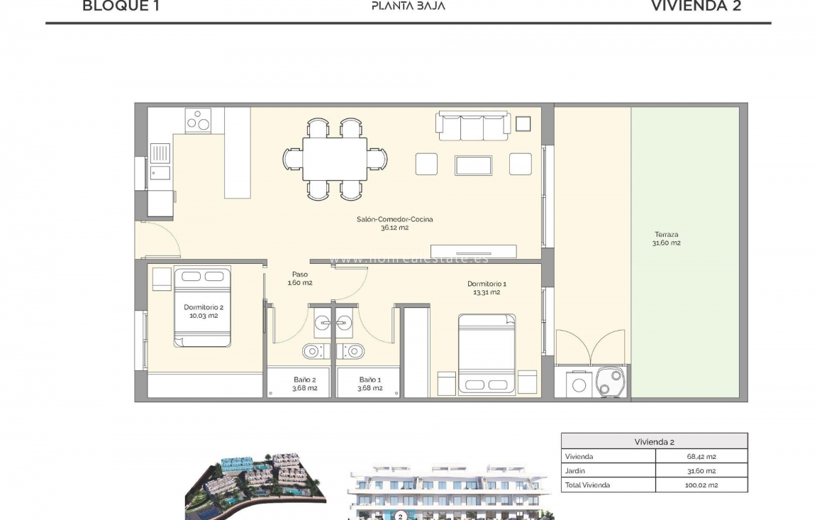 New Build - Apartment / flat - Finestrat - Puig Campana Golf