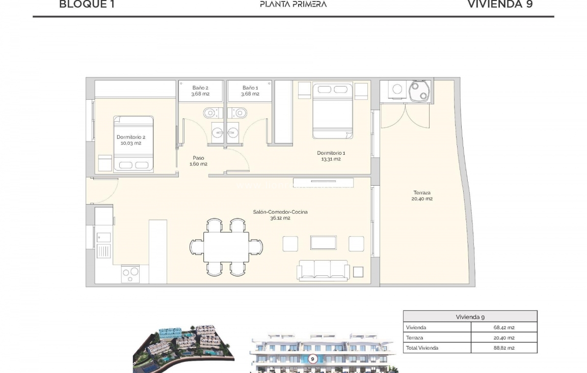 New Build - Apartment / flat - Finestrat - Puig Campana Golf