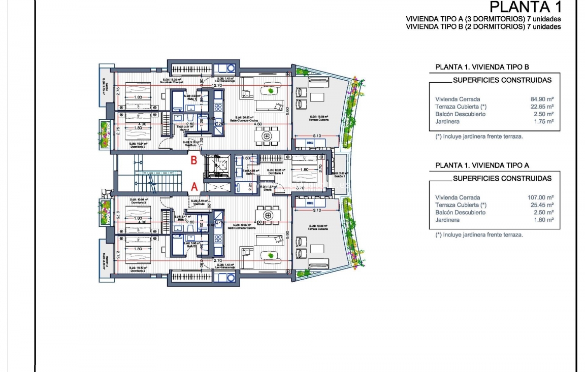 New Build - Apartment / flat - La Manga Club - Las Orquídeas