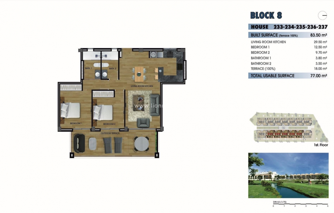 New Build - Apartment / flat - Los Alcazares - La Serena Golf