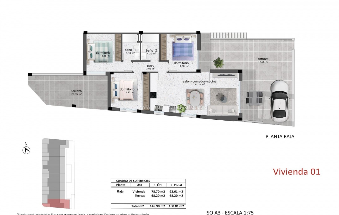 New Build - Bungalow - Pilar de La Horadada - Polígono Industrial Zona Raimundo Bened