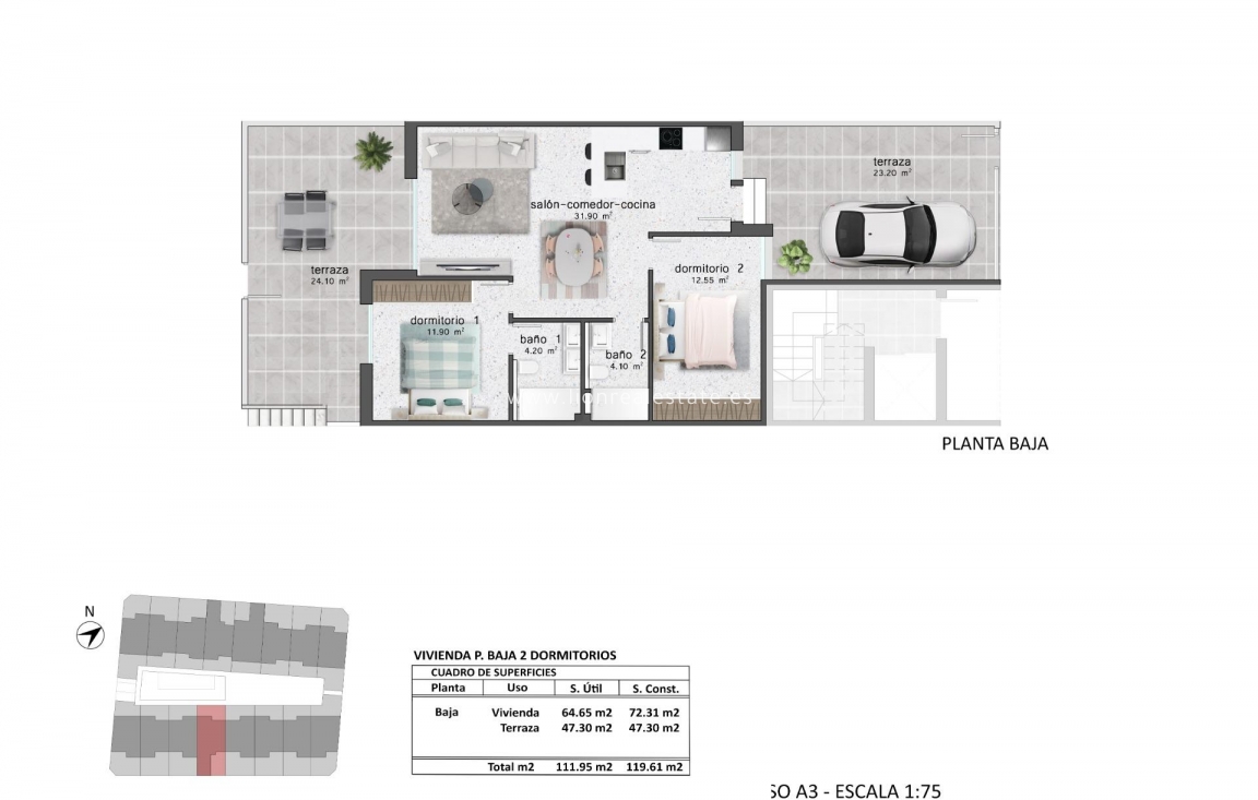 New Build - Bungalow - Pilar de La Horadada - pueblo