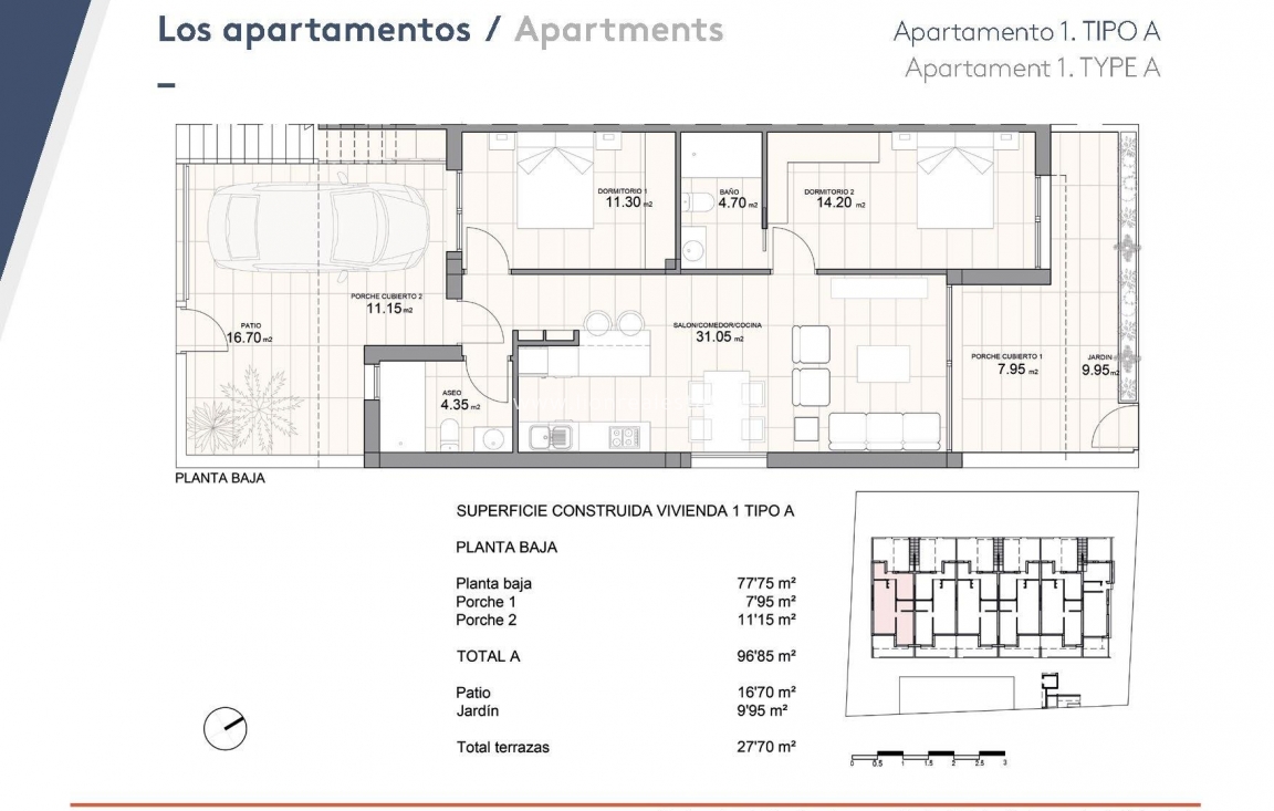 New Build - Bungalow - Pilar de La Horadada - Zona Pueblo