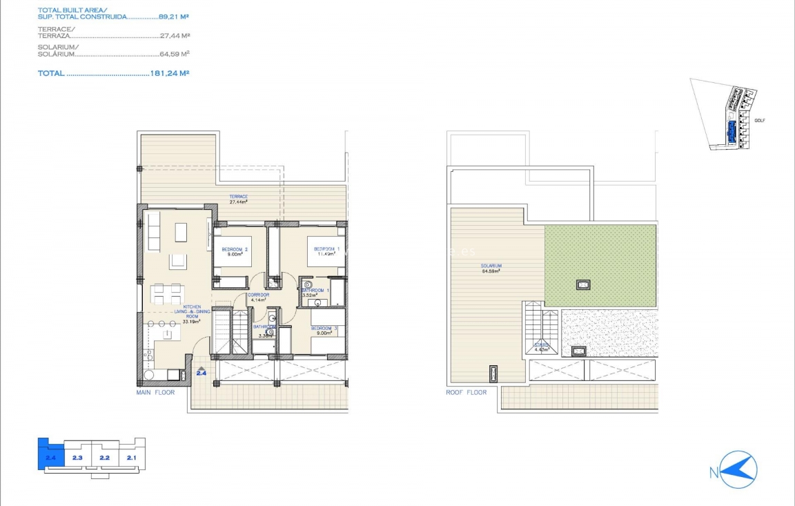 New Build - Penthouse - Los Alcazares - Serena Golf