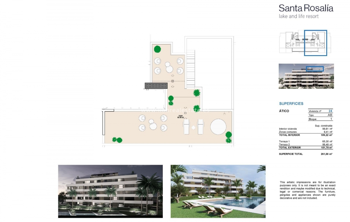 New Build - Penthouse - Torre Pacheco - Santa Rosalia Lake And Life Resort