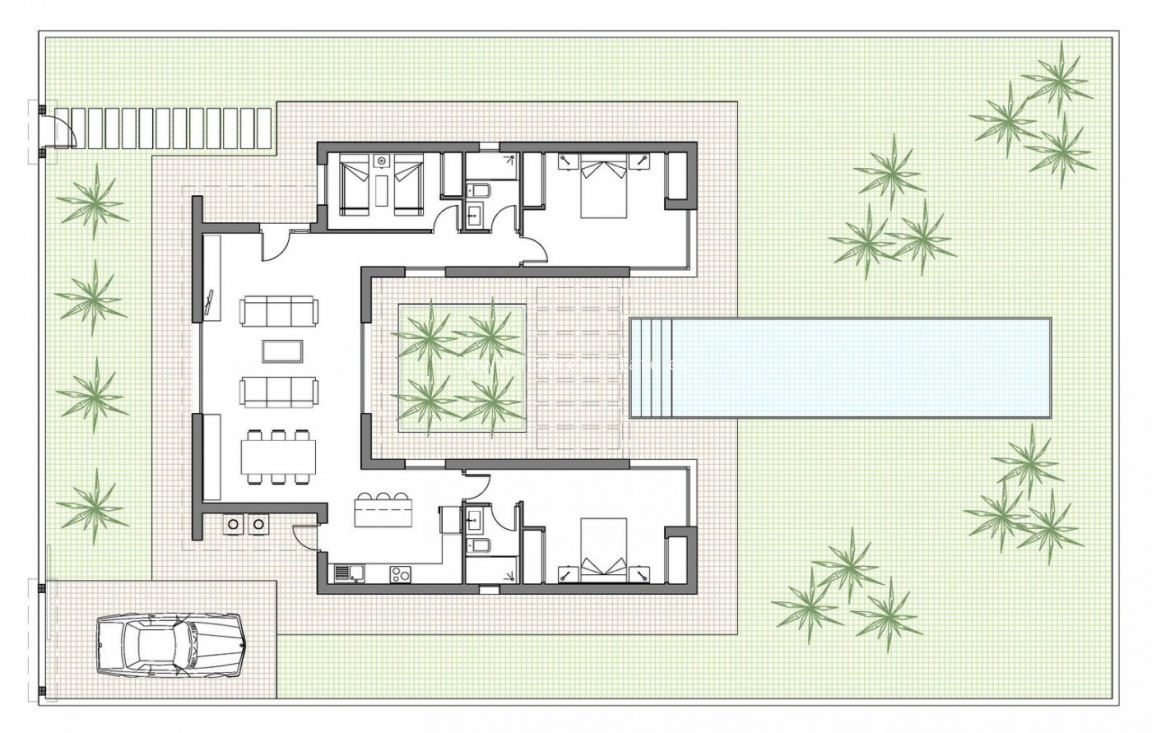 New Build - Villa - Benijofar - Polideportivo