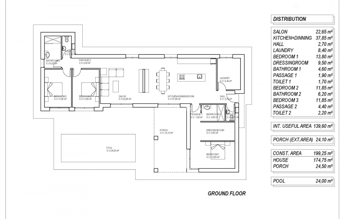 Новое здание - Villa - Pinoso - Lel