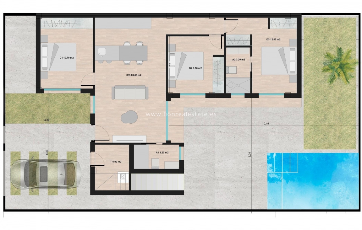 Новое здание - Villa - Torre Pacheco - Roldán