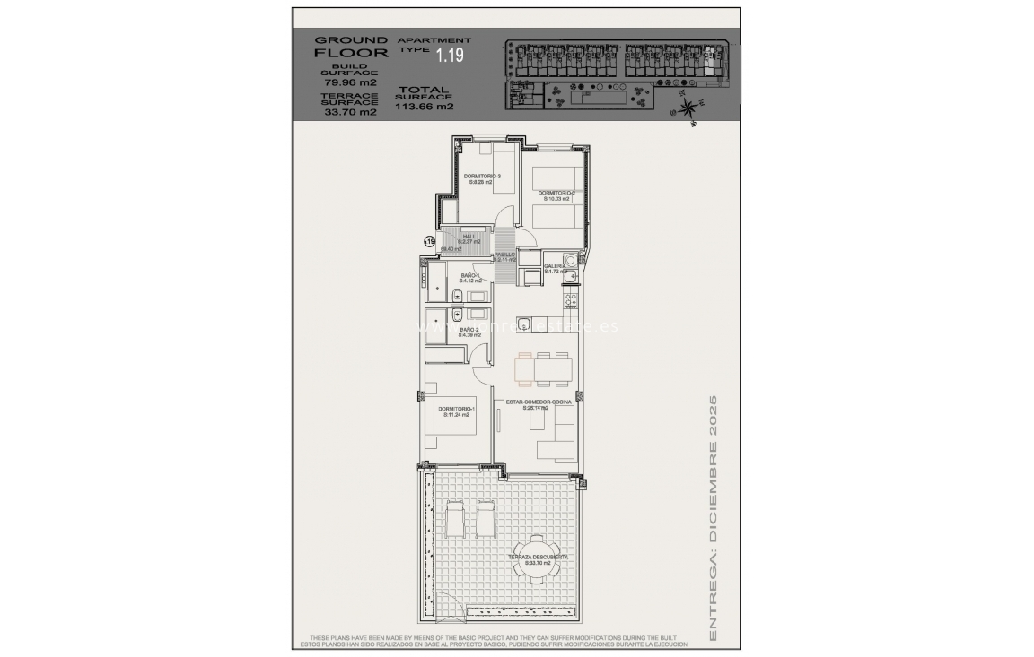 Nowy budynek - Bungalow - Torrevieja - Altos del Sol