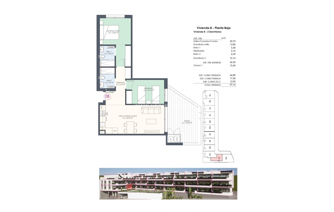 Obra nueva - Apartamento / piso - Benijofar - Pueblo