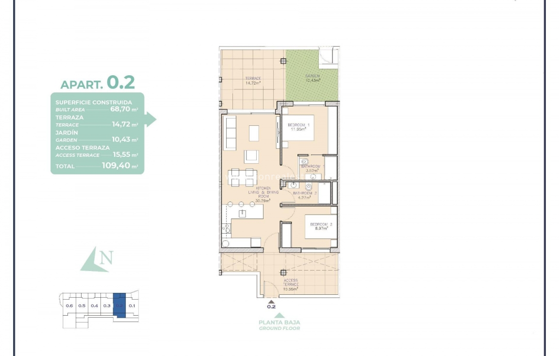 Obra nueva - Apartamento / piso - Los Alcazares - Serena Golf