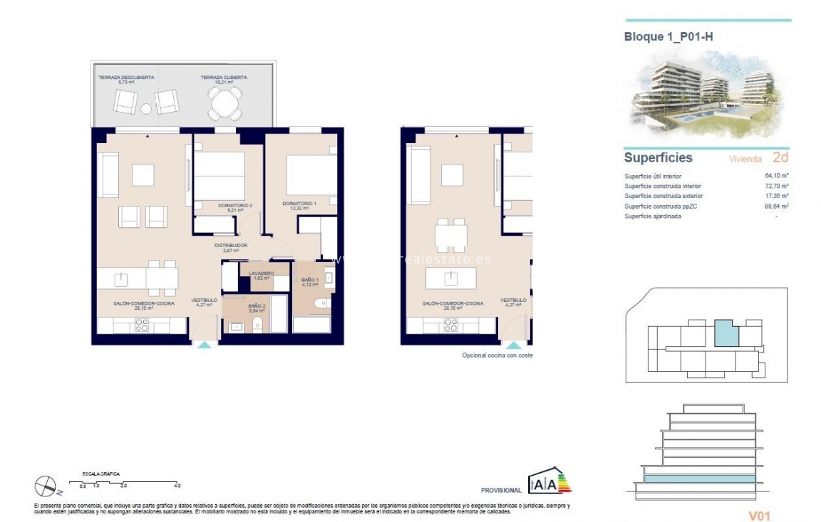 Obra nueva - Apartamento / piso - Villajoyosa - Playas Del Torres