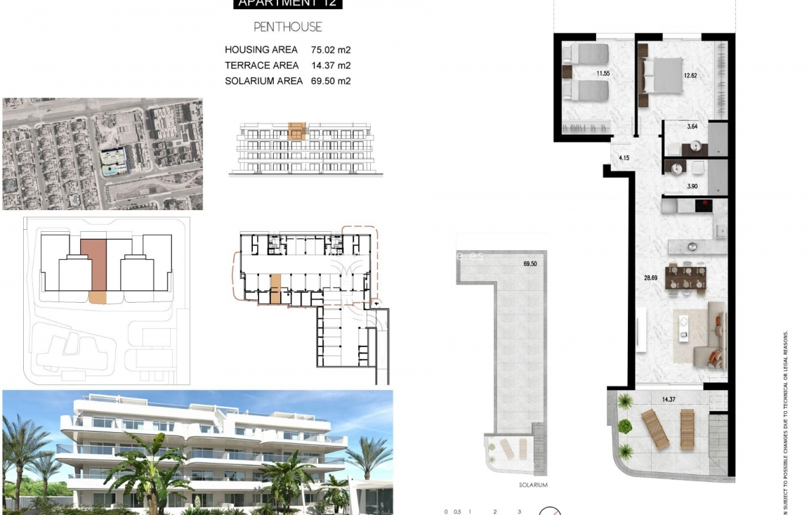 Obra nueva - Ático - Orihuela Costa - Lomas de Cabo Roig