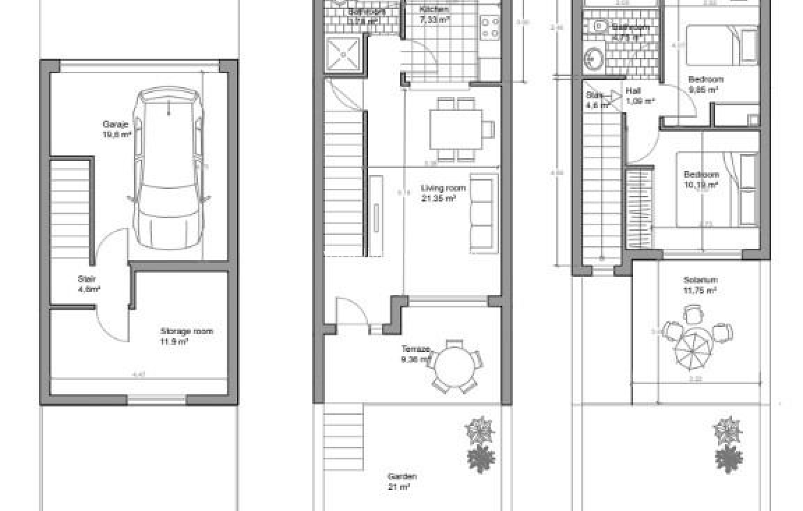 Obra nueva - Town House - Mutxamel - Valle Del Sol