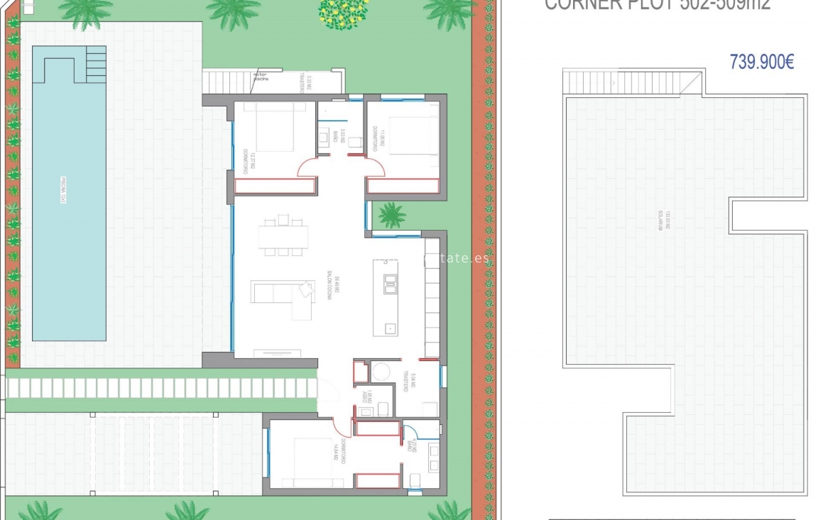 Obra nueva - Villa - Los Alcazares - Serena Golf