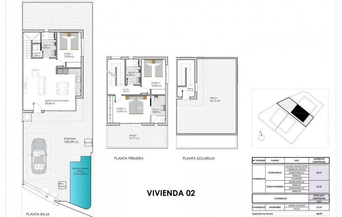 Obra nueva - Villa - Pilar de La Horadada - pueblo