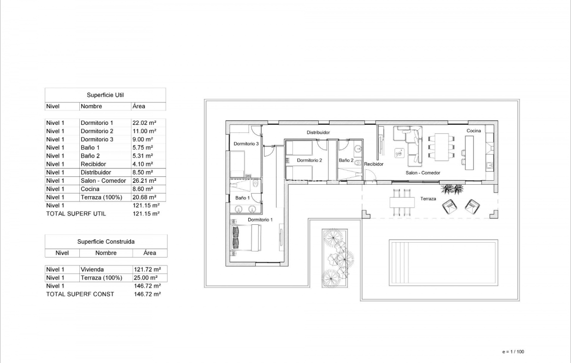 Obra nueva - Villa - Pinoso - Lel