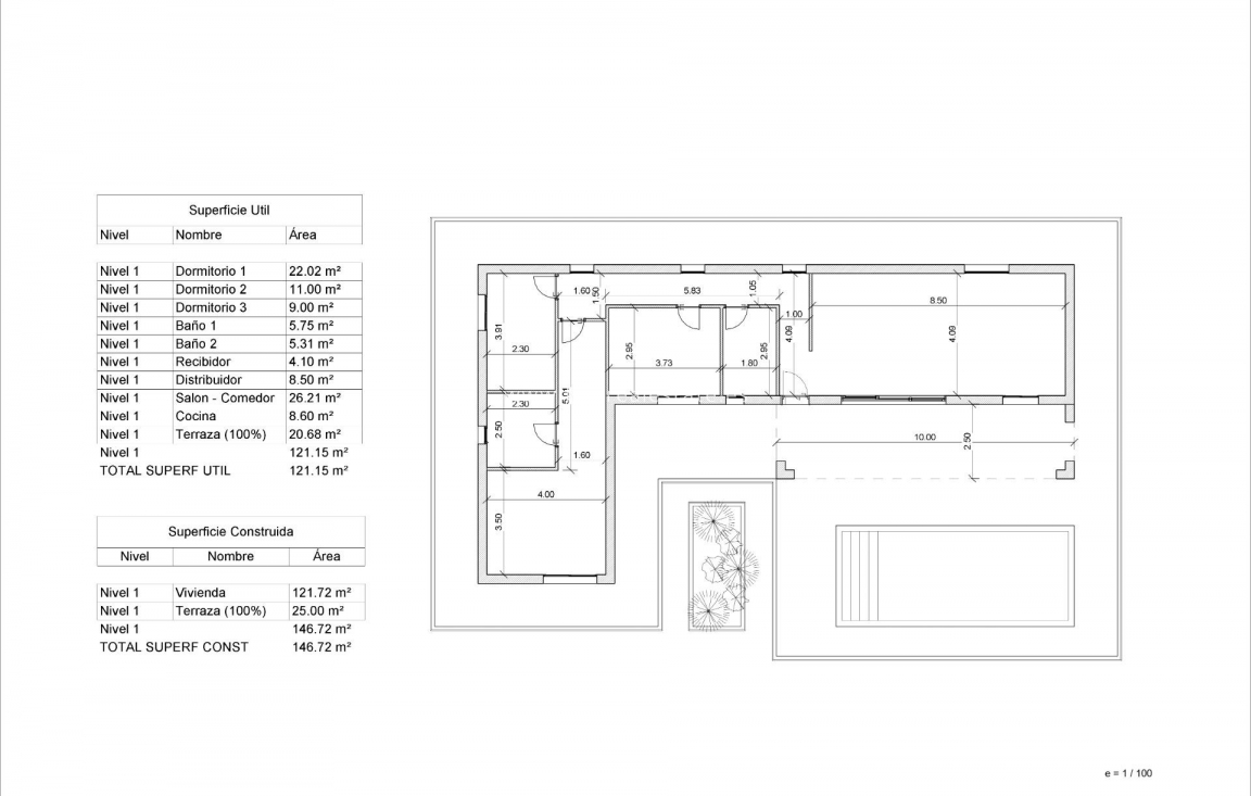 Obra nueva - Villa - Pinoso - Lel