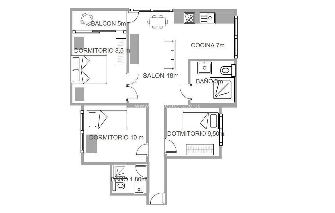 Перепродажа - Квартира / квартира - San Pedro del Pinatar - Lo pagan