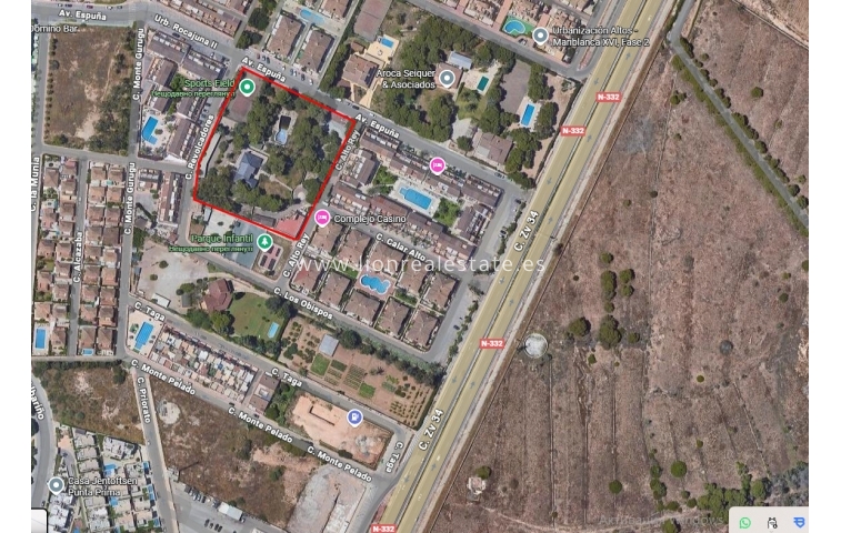 Участок / Земельный участок - Перепродажа - Orihuela Costa - Los Altos